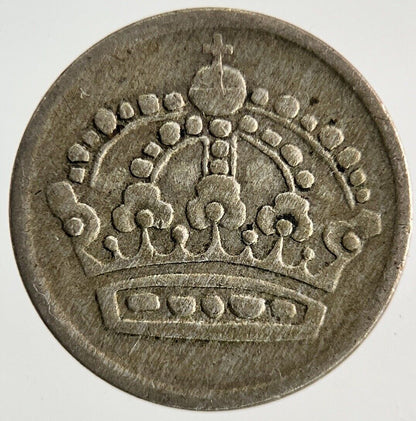 1957 Sweden 10 Ore Silver Coin | Fine Collectable Grade