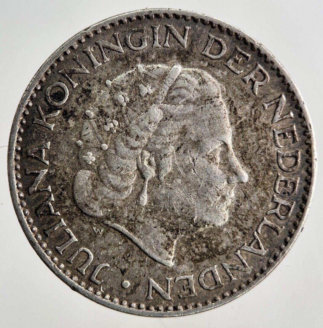 1957 Netherlands 1 Gulden Silver Coin | Fine Collectable Grade