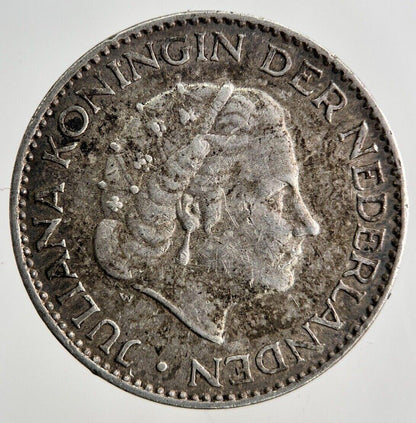 1957 Netherlands 1 Gulden Silver Coin | Fine Collectable Grade