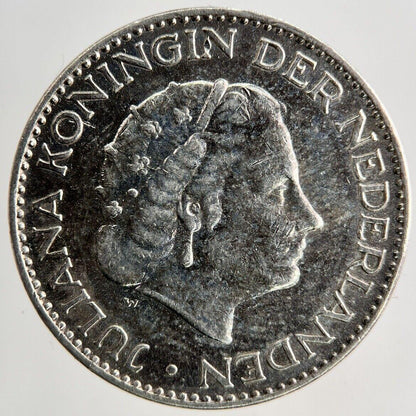 1957 Netherlands 1 Gulden Silver Coin | Fine Collectable Grade