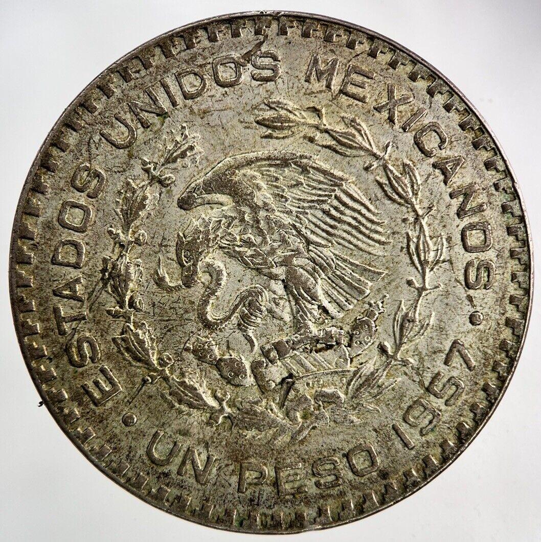1957 Mexico Un 1 Peso Silver Coin | Fine Collectable Grade