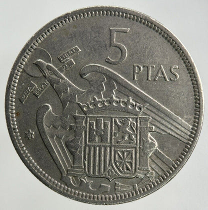 1957 Spain 5 Pesetas Coin | Fine Collectable Grade