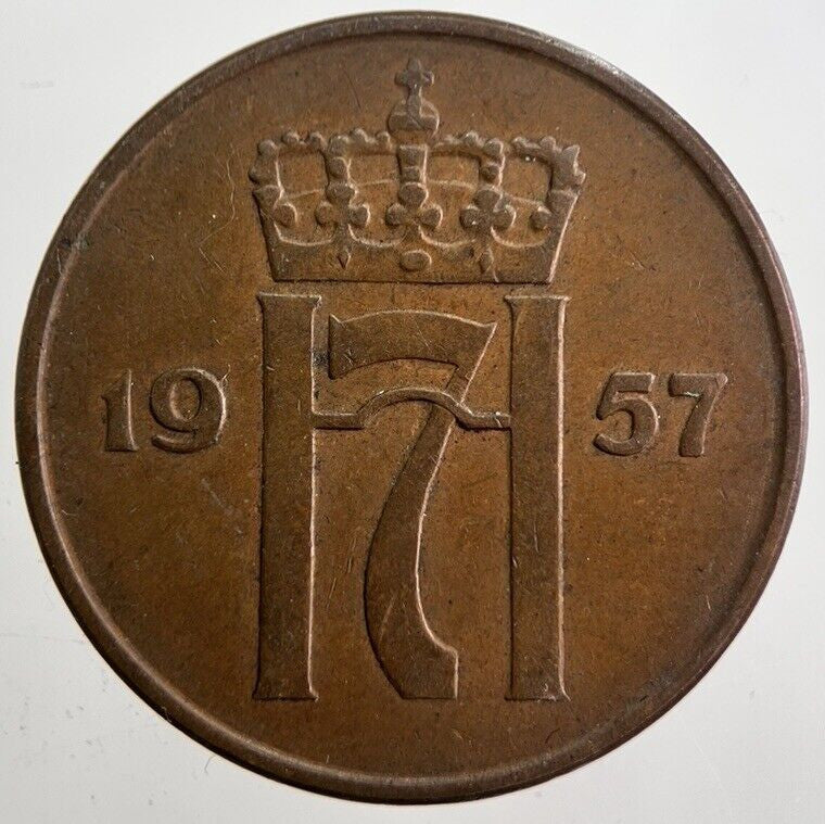 1957 Norway 5 Ore Coin | Very High Grade | a3937