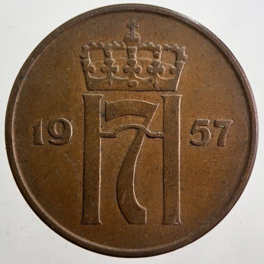1957 Norway 5 Ore Coin | Very High Grade | a3937