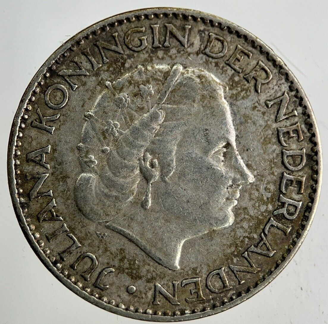1957 Netherlands 1 Gulden Silver Coin | Very High Grade