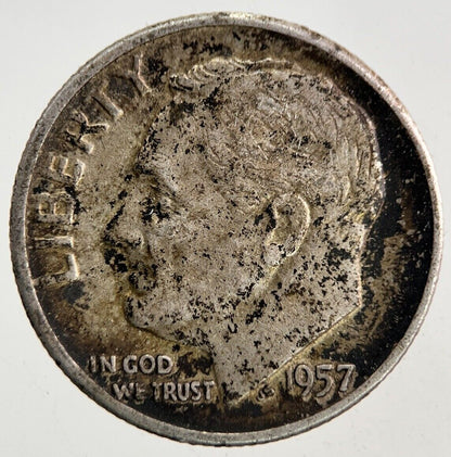 1957 US USA Roosevelt Dime Silver Coin | Collectable Grade