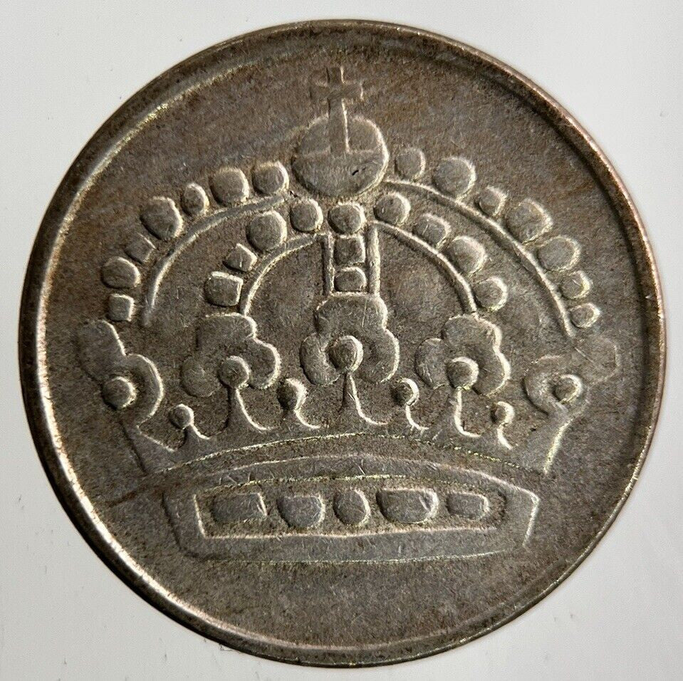 1957 Sweden 25 Ore Silver Coin | Fine Collectable Grade