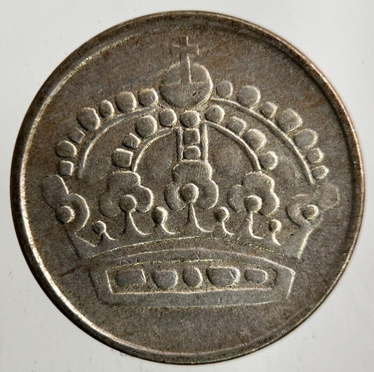 1957 Sweden 25 Ore Silver Coin | Fine Collectable Grade