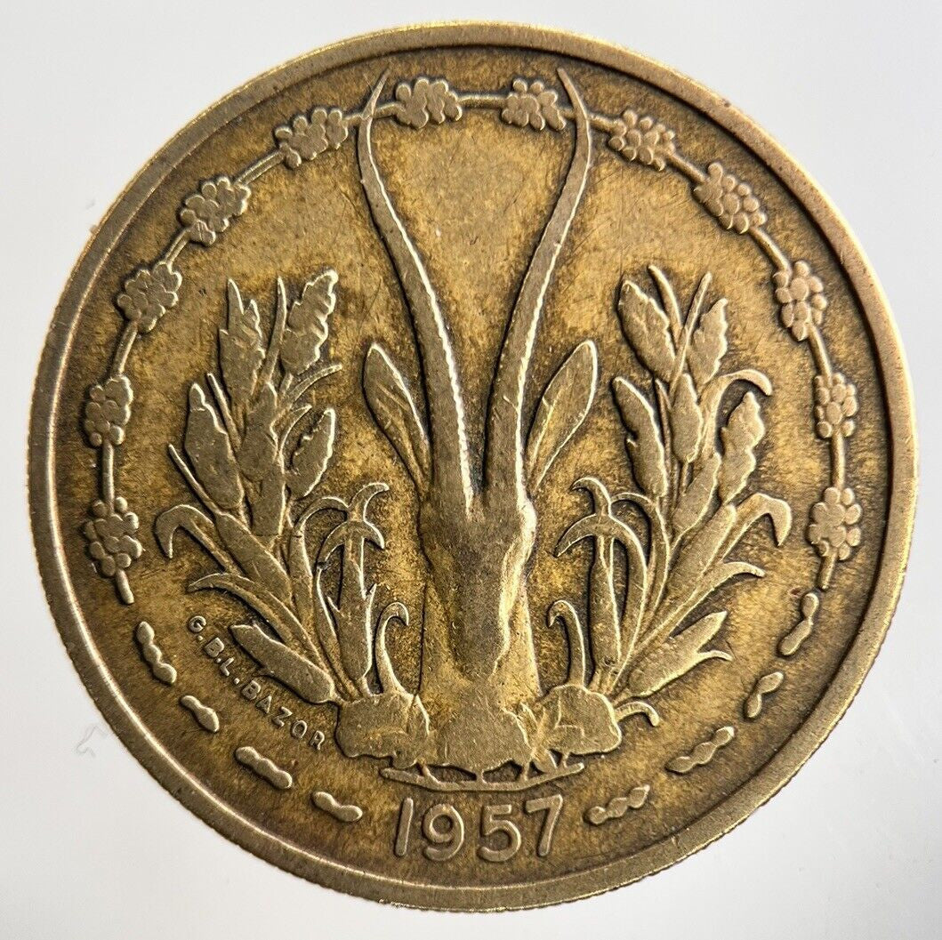 1957 West Africa States 25 Francs Coin | Fine Collectable Grade