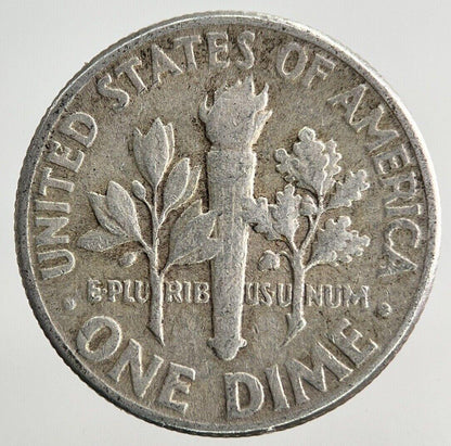 1957 US USA Roosevelt One Dime Silver Coin | Collectable Grade