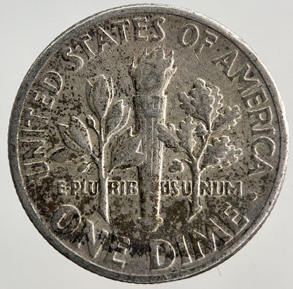 1957 US USA Roosevelt One Dime Silver Coin | Collectable Grade