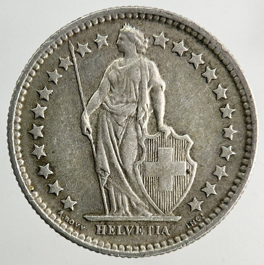 1957 Switzerland Swiss 1/2 Half Franc Silver Coin | Fine Collectable Grade