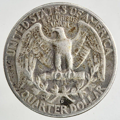 1957-D US USA Quarter Dollar Silver Coin | Fine Collectable Grade
