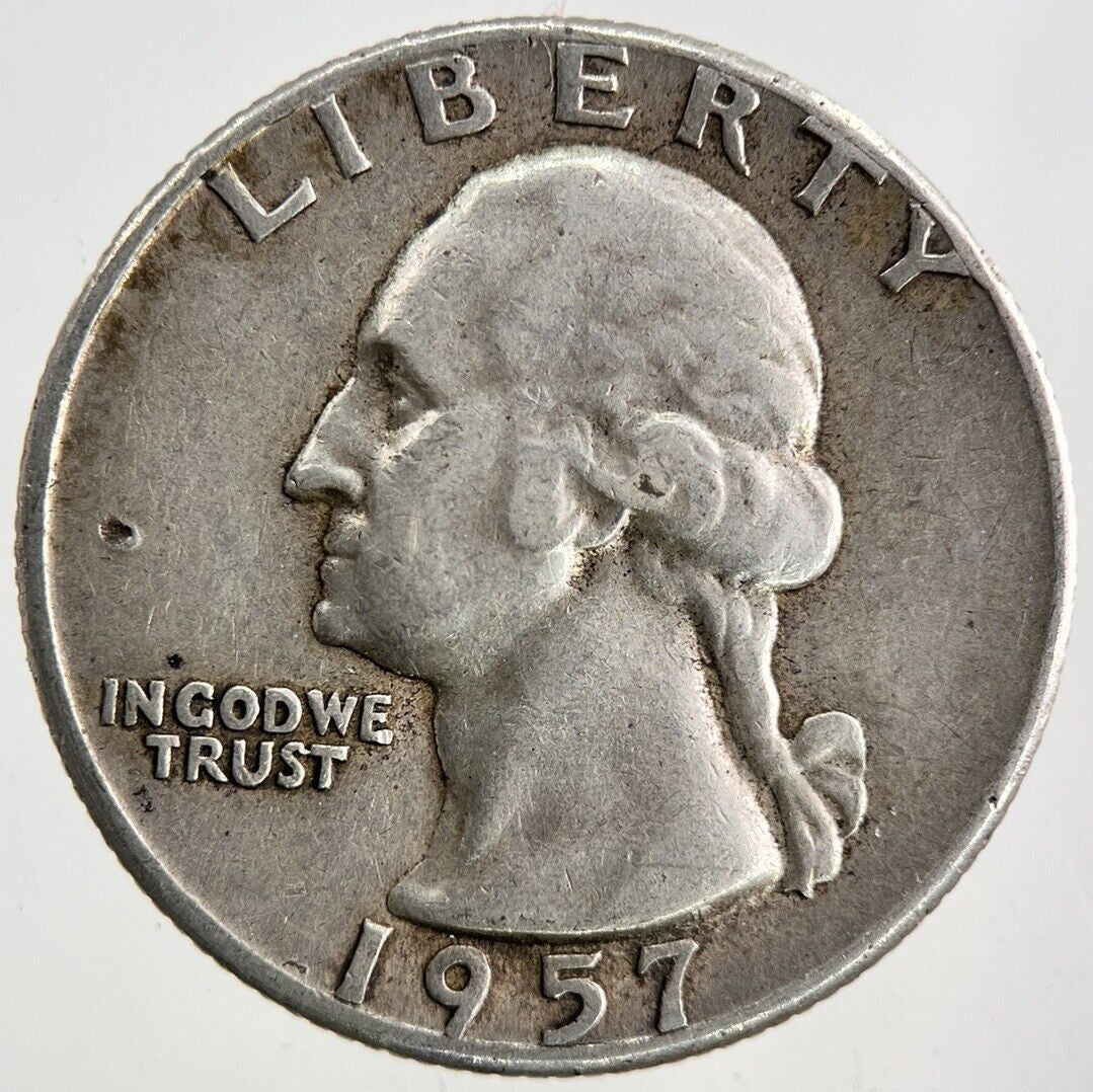 1957 US USA Quarter Dollar Silver Coin | Very High Grade