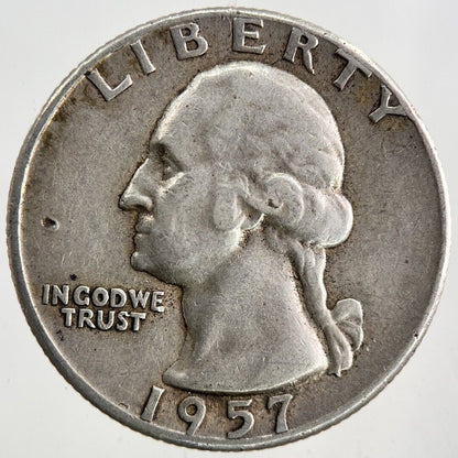 1957 US USA Quarter Dollar Silver Coin | Very High Grade