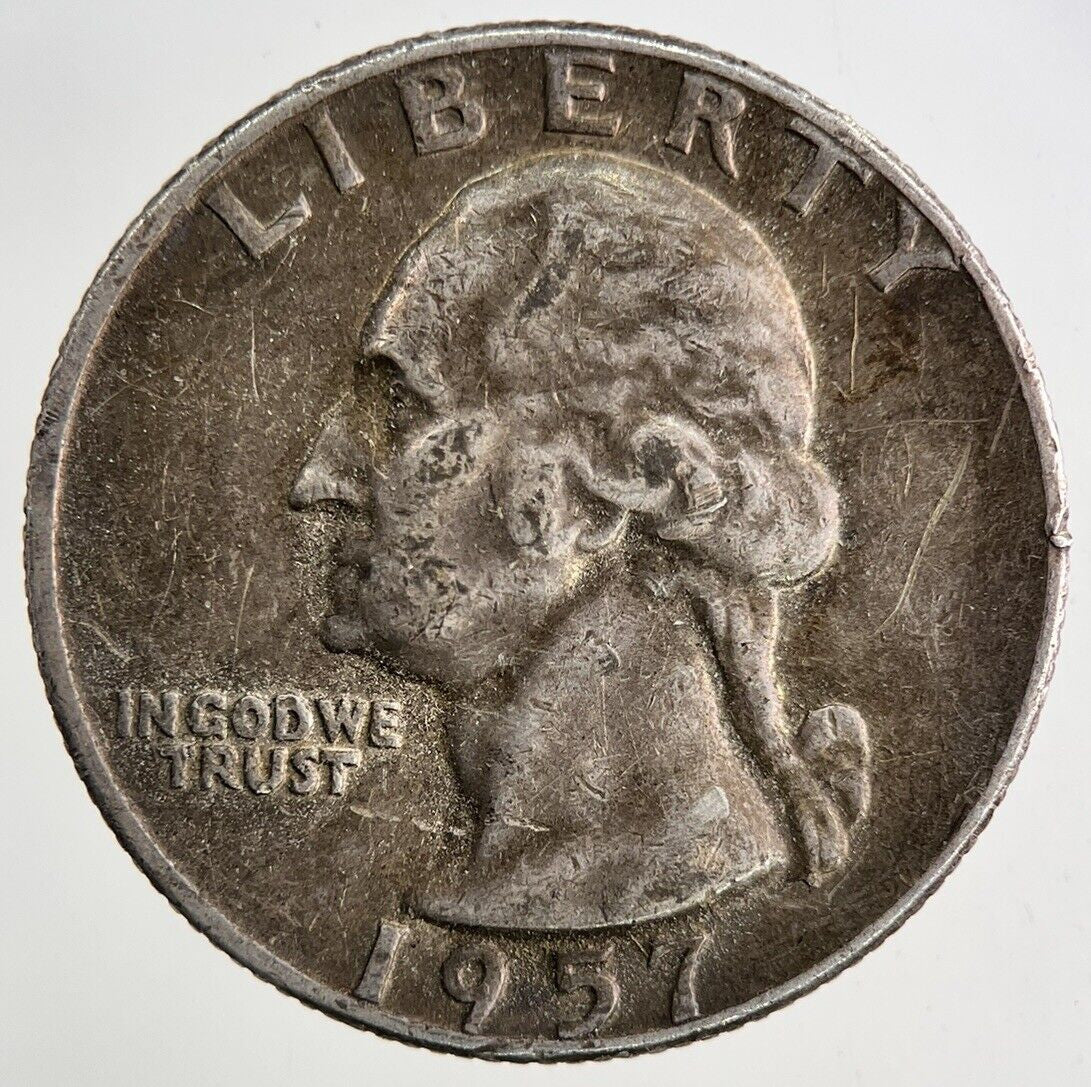 1957 US USA Quarter Dollar Silver Coin | Very High Grade