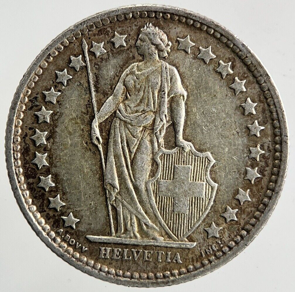 1957 Switzerland Swiss 1/2 Half Franc Silver Coin | Very High Grade