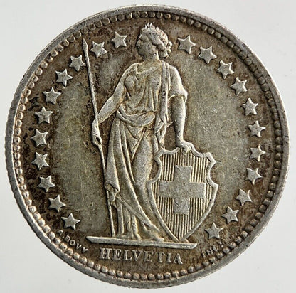 1957 Switzerland Swiss 1/2 Half Franc Silver Coin | Very High Grade
