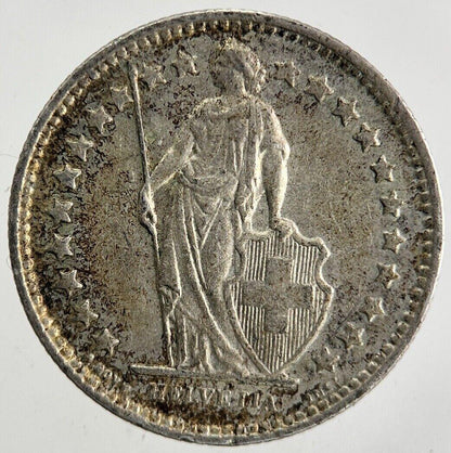 1957 Switzerland Swiss 1/2 Half Franc Silver Coin | Very High Grade