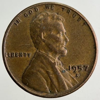 1957-D US USA One Cent Coin | Very High Grade