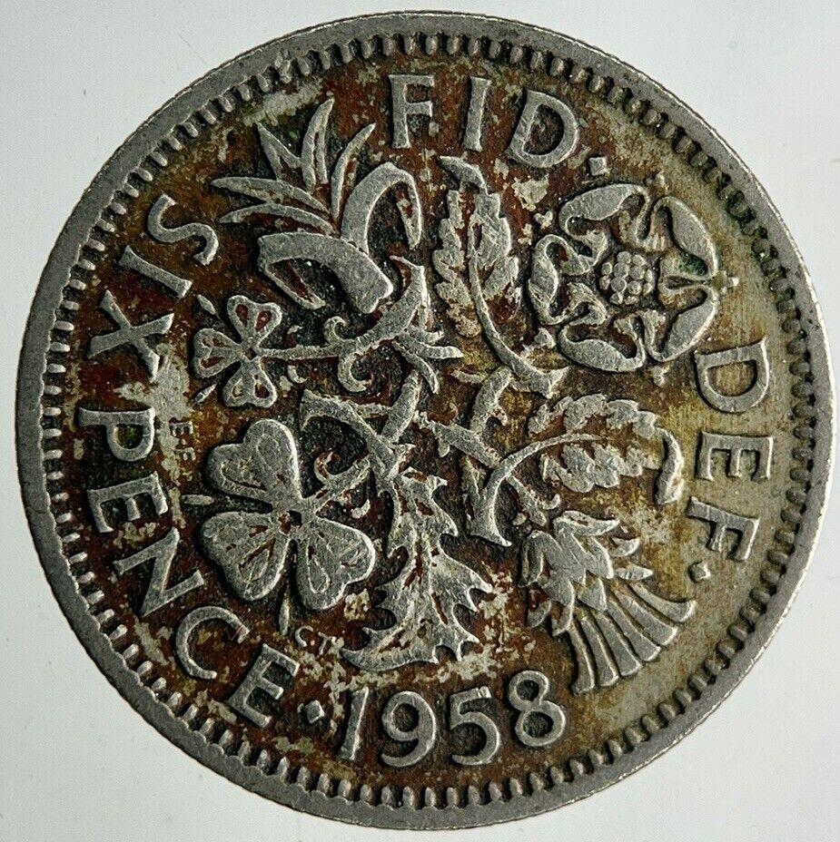 1958 Elizabeth II 2nd Sixpence Coin | Fine Collectable Grade