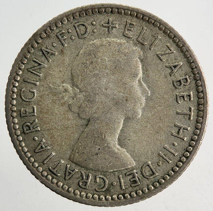 1958 Australia Sixpence Silver Coin | Fine Collectable Grade