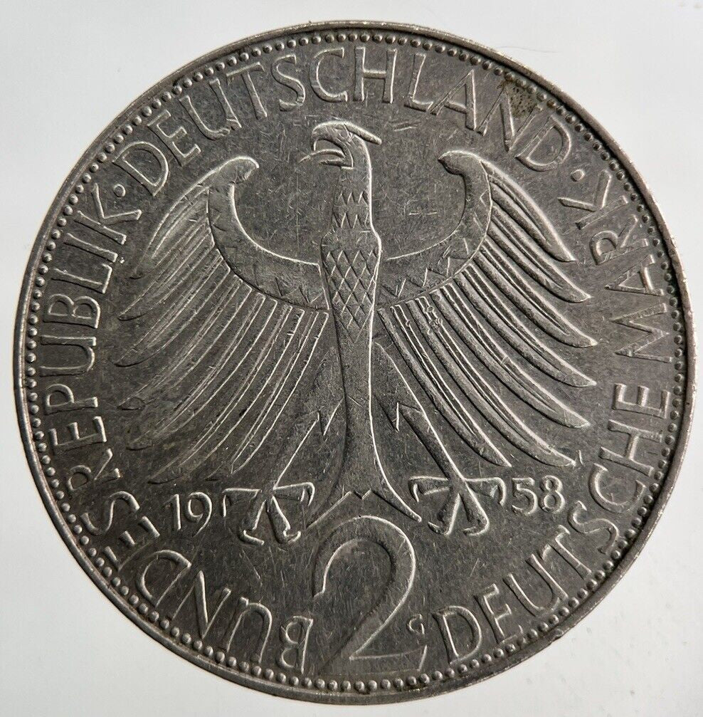 1958 Germany 2 Mark Coin | Fine Collectable Grade