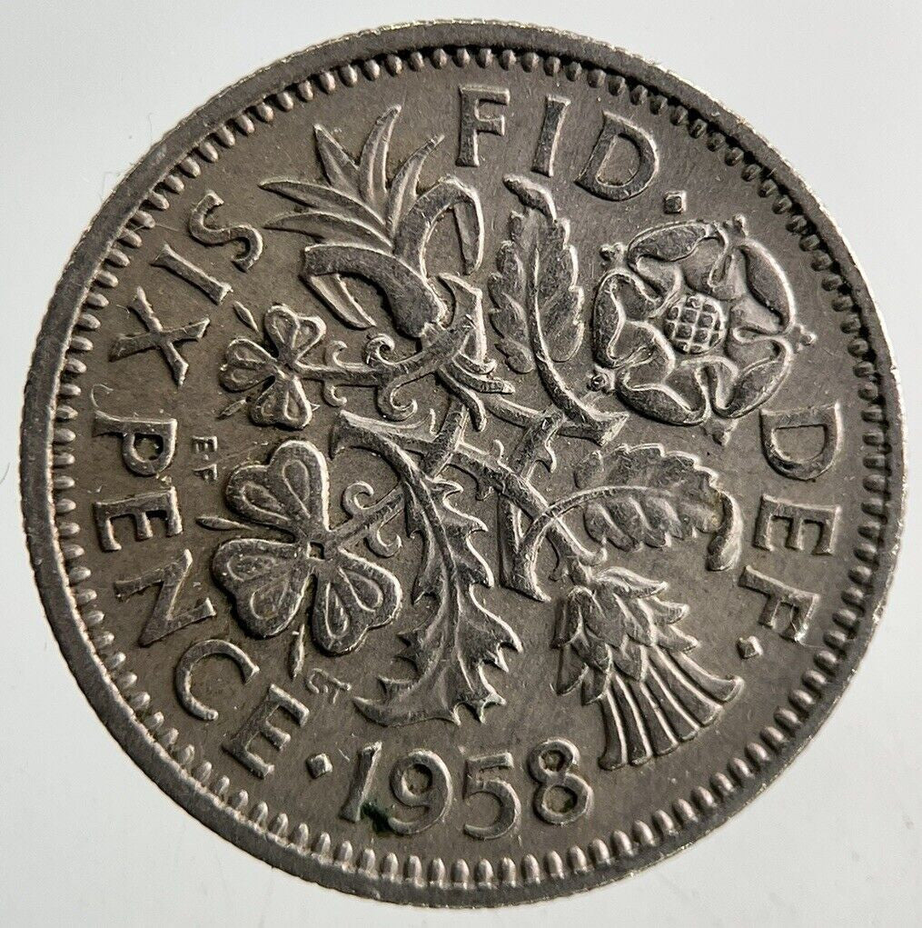1958 Elizabeth II 2nd Sixpence Coin | Very High Grade