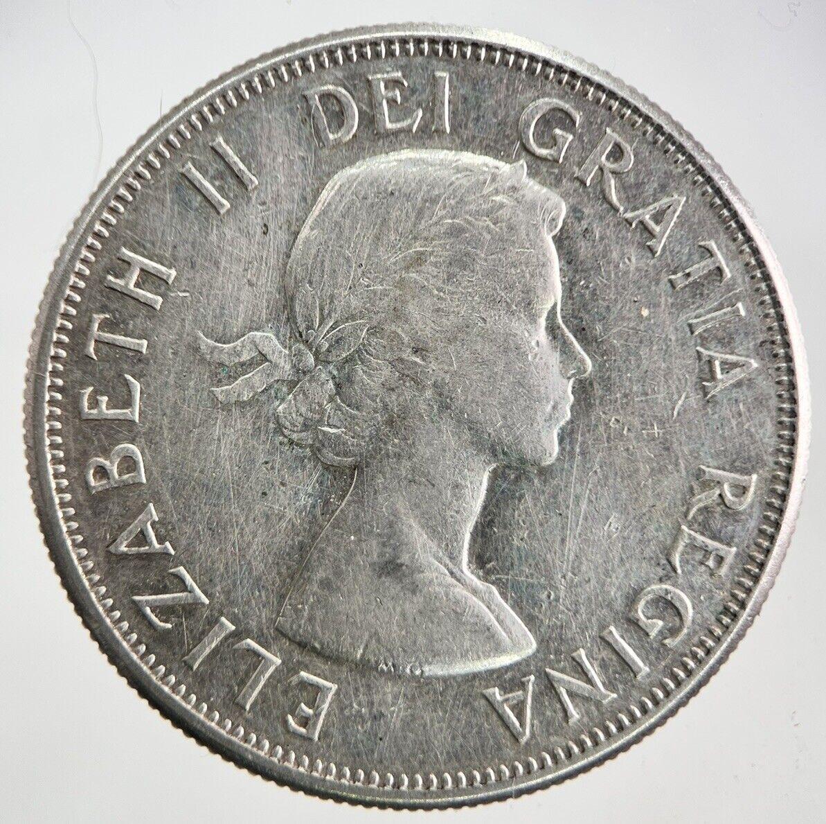 1958 Canada 50 Cents Silver Coin | Very High Grade