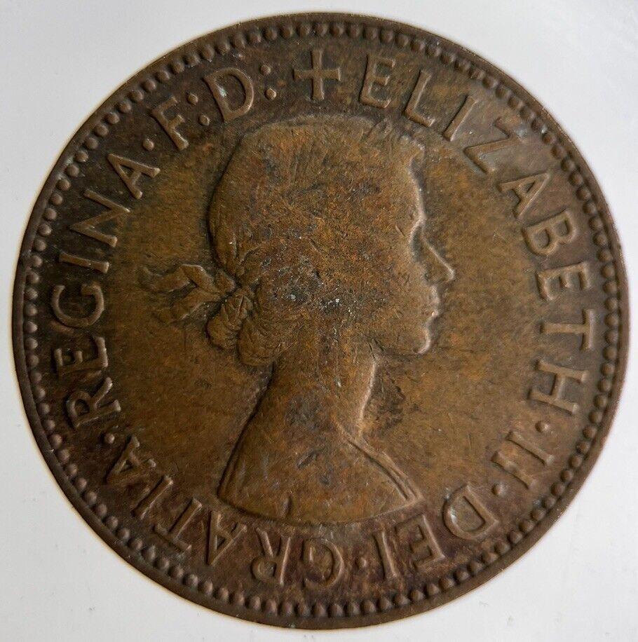 1958 Elizabeth II 2nd Half-Penny Coin | Fine Collectable Grade