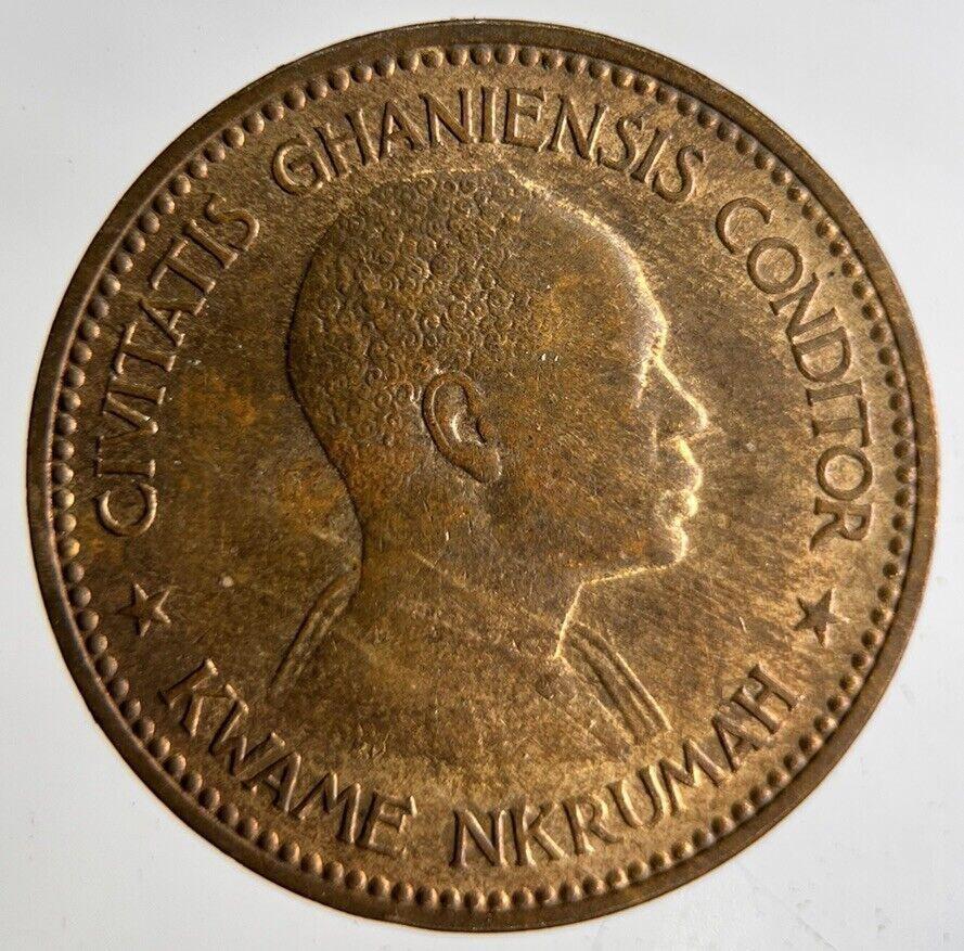 1958 Africa Ghana One Penny Coin | Fine Collectable Grade