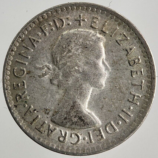 1958 Australia Threepence Silver Coin | Fine Collectable Grade