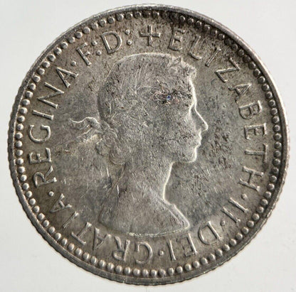 1958 Australia Sixpence Silver Coin | Very High Grade