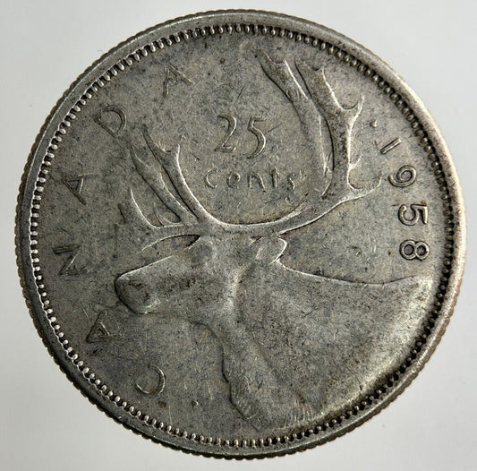 1958 Canada 25 Cents Silver Coin | Collectable Grade