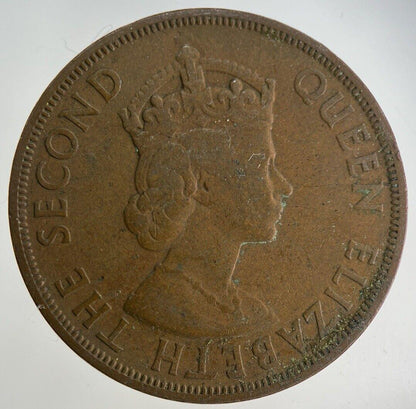 1958 British Caribbean Territories 2 Cents Coin | Fine Collectable Grade