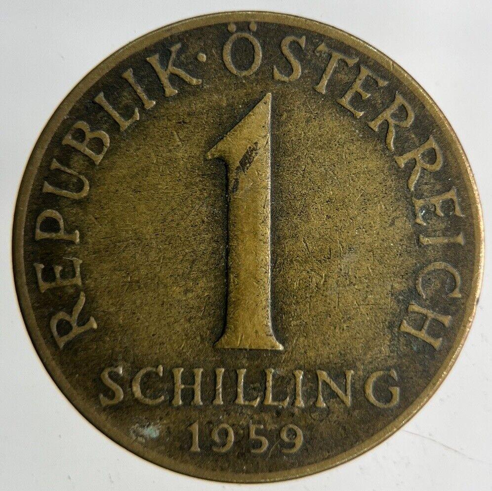1959 Austria 1 Schilling Coin | Fine Collectable Grade