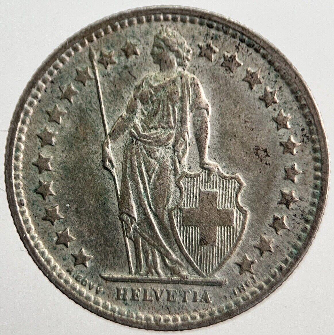 1958 Switzerland Swiss 1/2 Half Franc Silver Coin | Very High Grade | a7267