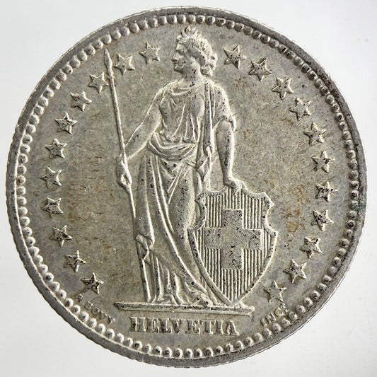 1958 Switzerland Swiss 2 Franc Silver Coin | Very High Grade