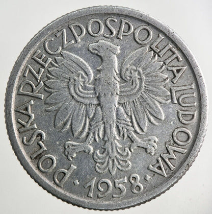 1958 Poland 2 Zlote Coin | Fine Collectable Grade