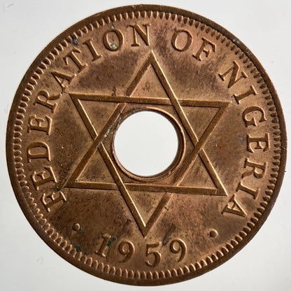 1959 Africa Nigeria One Penny Coin | Very High Grade