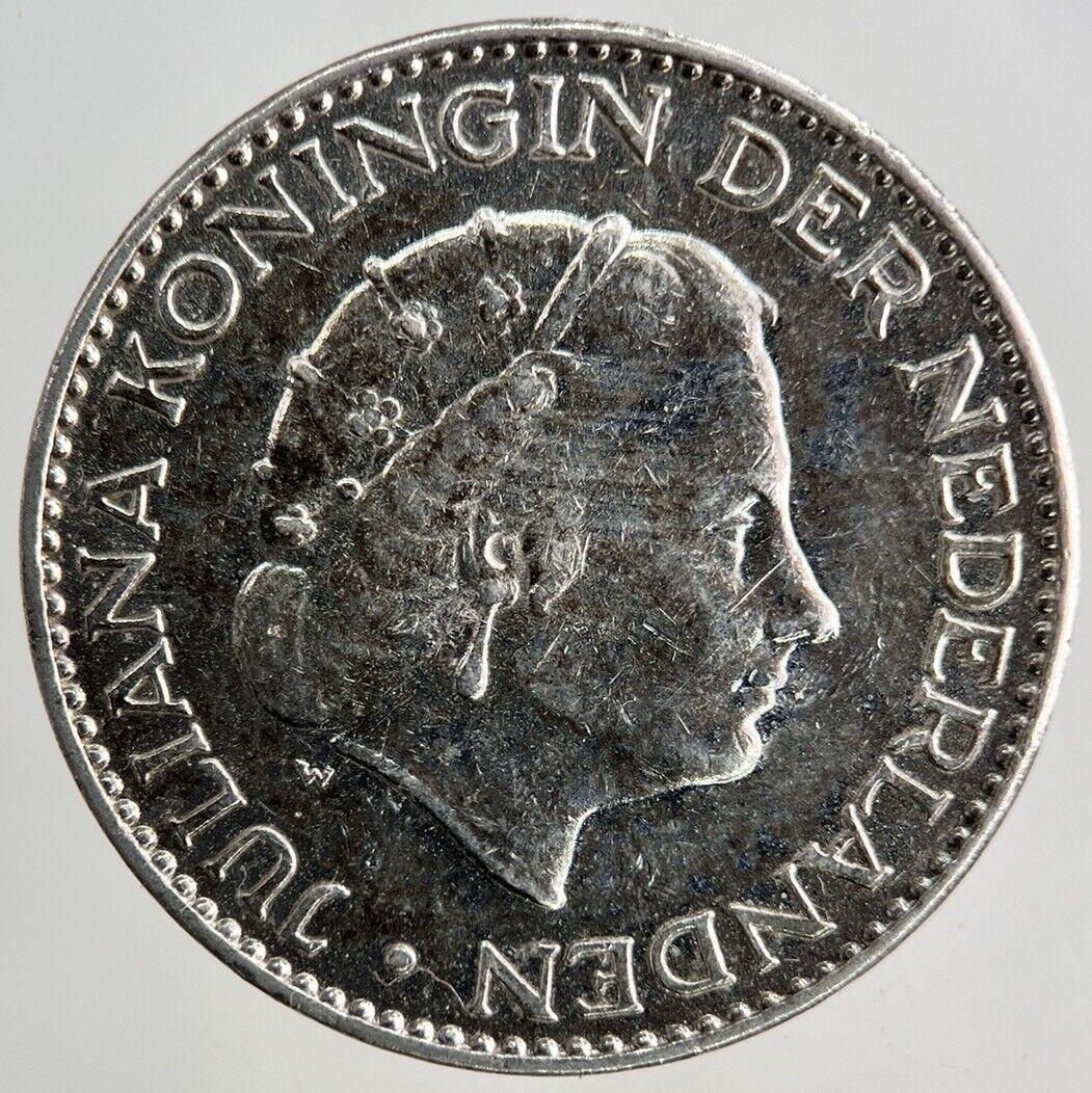 1958 Netherlands 1 Gulden Silver Coin | Fine Collectable Grade