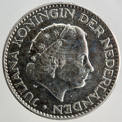 1958 Netherlands 1 Gulden Silver Coin | Fine Collectable Grade