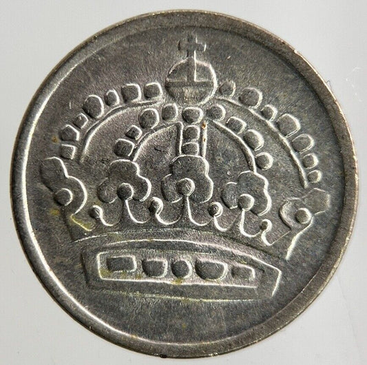 1958 Sweden 10 Ore Silver Coin | Fine Collectable Grade