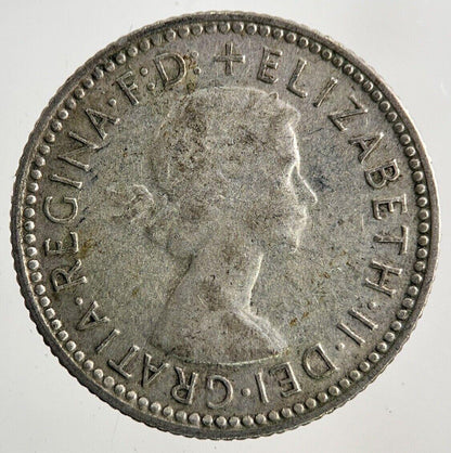 1959 Australia Sixpence Silver Coin | Fine Collectable Grade