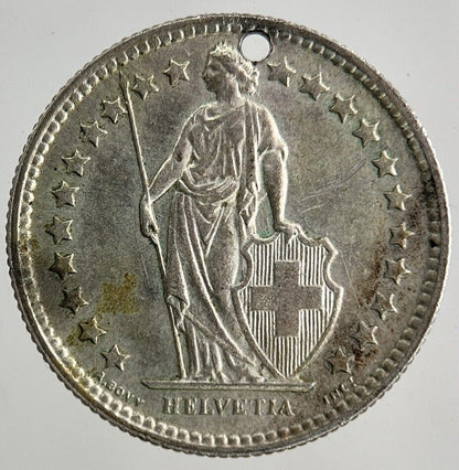 1958 Switzerland Swiss 1/2 Half Franc Silver Coin | Fine Collectable Grade