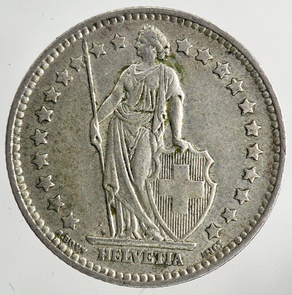 1958 Switzerland Swiss 1 Franc Silver Coin | Fine Collectable Grade