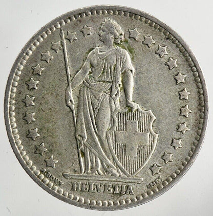 1958 Switzerland Swiss 1 Franc Silver Coin | Fine Collectable Grade