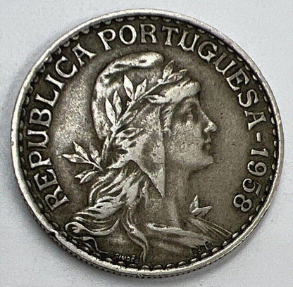 1958 Portugal 1 One Escudo Coin | Collectable Grade | a252