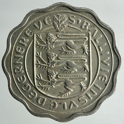1959 Guernsey 3p Three-Pence Coin | Fine Collectable Grade