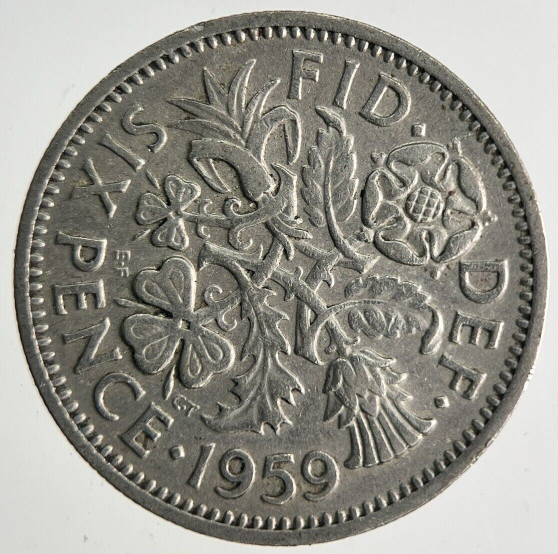 1959 Elizabeth II 2nd Sixpence Coin | Fine Collectable Grade